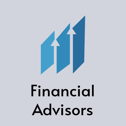 Logo and Brand Name Reading Financial Advisors Sign Template