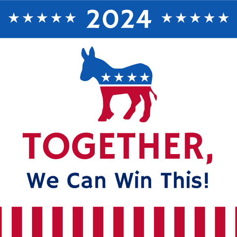 Stars and Stripes Political Sign Template