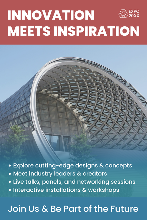 Innovation Meets Inspiration Expo Sign Template