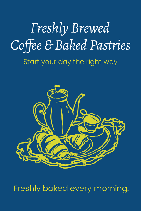 Freshly Brewed Coffee and Baked Pastries