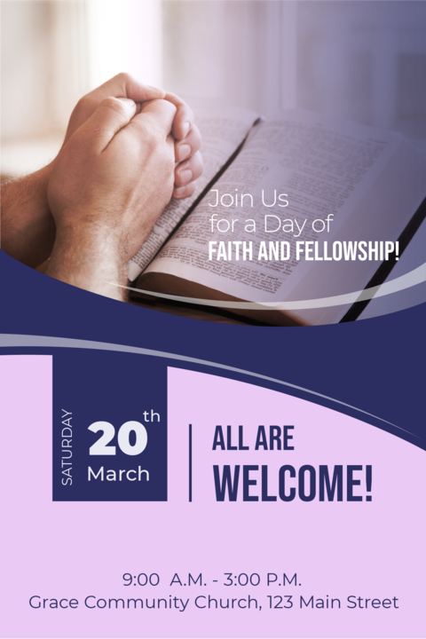 Event Invitation Church Sign Template
