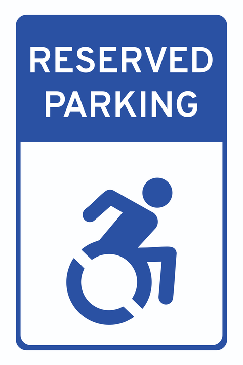 Reserved Parking Sign Template