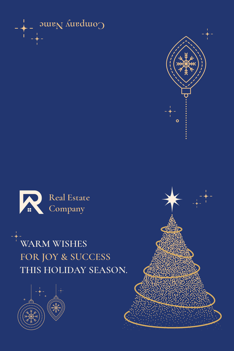 Real Estate Holiday Greetings Template