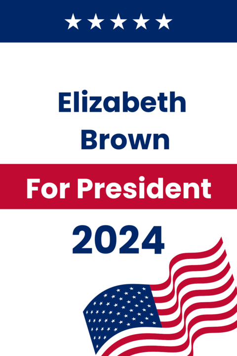 SImple and Bold Political Sign Template