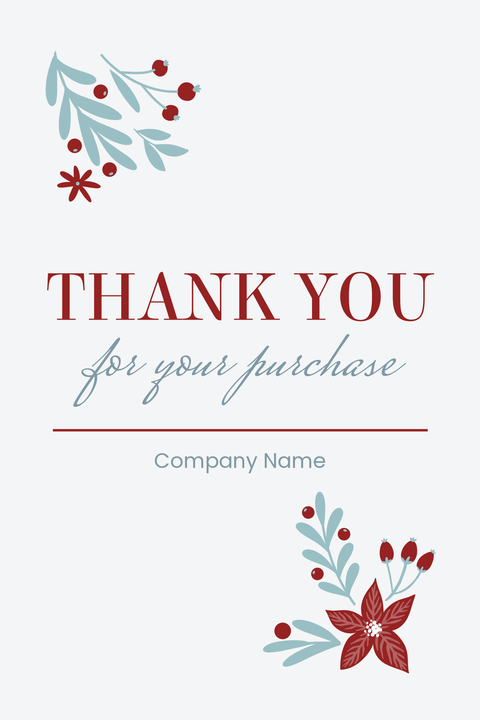 Elegant Thank You Postcard Template