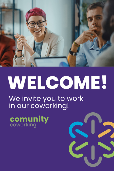 Coworking Space Welcome Sign Template