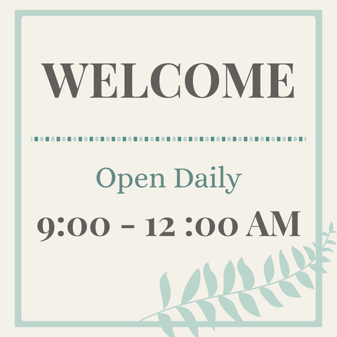 Welcome, Open Daily With Operating Hours Sign Template
