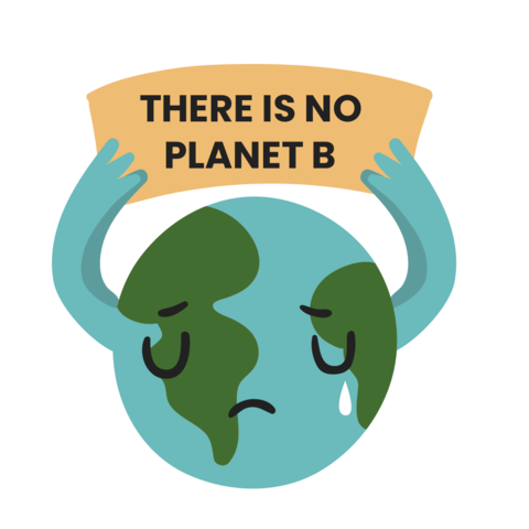 There Is No Planet B Crying Planet Template