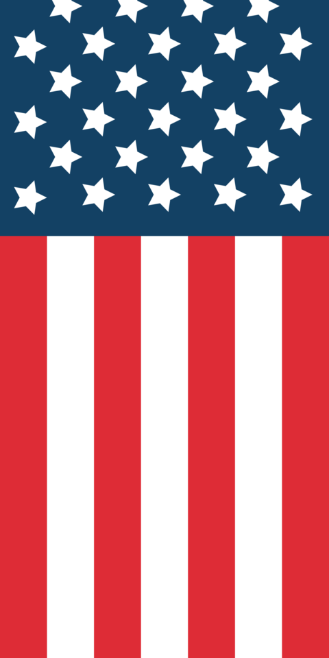 Upright American Flag Display Sign Template