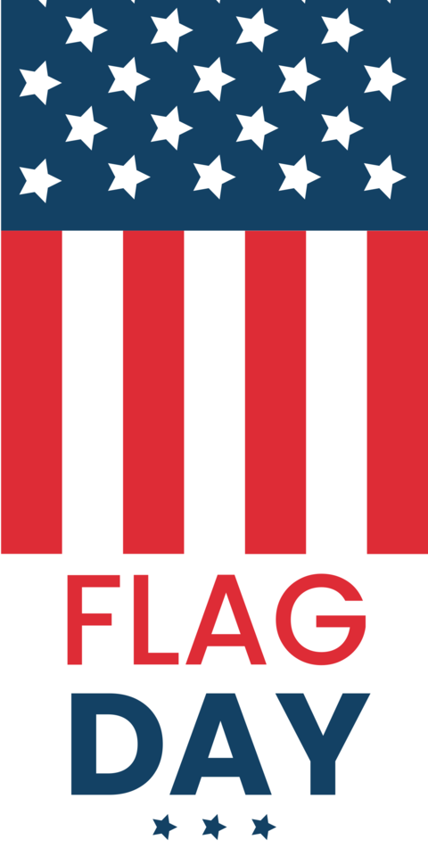 Vivid American Flag and Stars Layout Sign Template