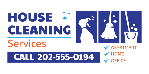 Cleaning Services Logo With Icons and Checklist Template