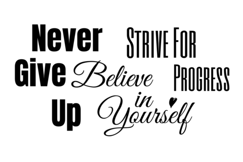 Motivational Quote Collection Inspiration Sign Template