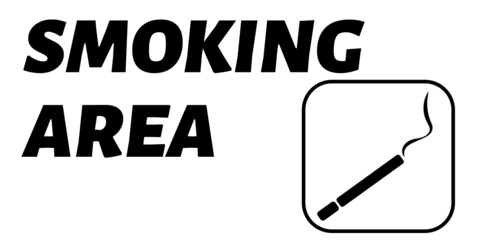 Designated Smoking Area Sign Template