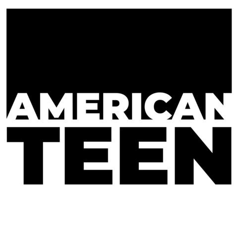 Bold Black and White American Teen Text Logo Template