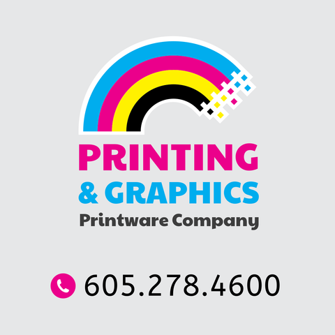 Bright CMYK Rainbow With Pixels Icon Logo Template