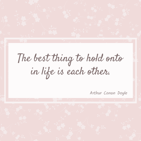 Flowery Arthur Conan Doyle's Quote Sign Template