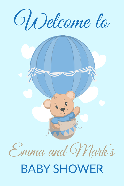 Baby Shower Welcoming Sign Template