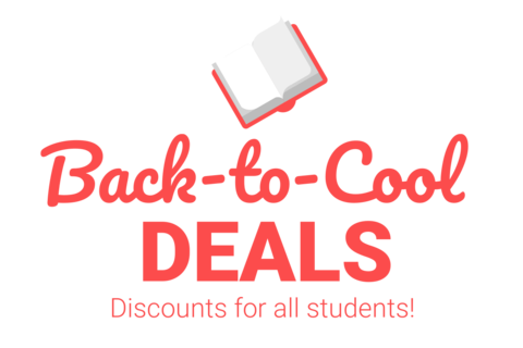 Cool Back to School Deals Textbook Icon Sign Template