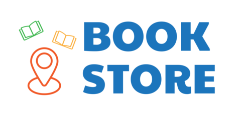 Books and Map Marker Icons With Text Sign Template