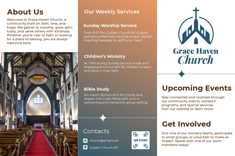 Informative Grace Haven Church Sign Template
