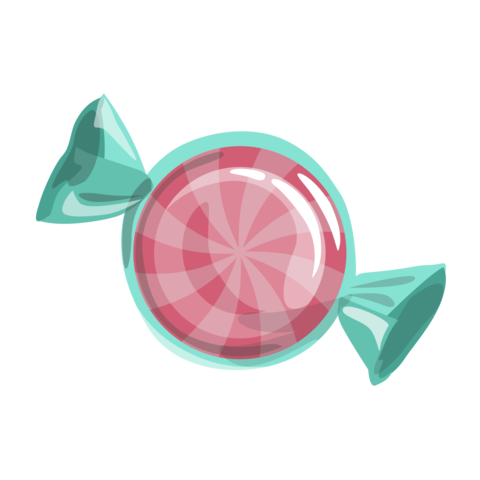 Pink and Turquoise Butterscotch Candy Template