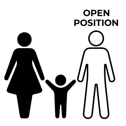 Woman and Child With Open Position for Man Template