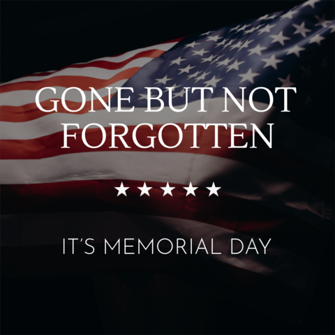 Patriotic Memorial Day Sign Template