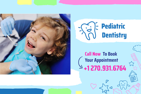 Image of a Child With Dental Care Checkup Dentistry Template