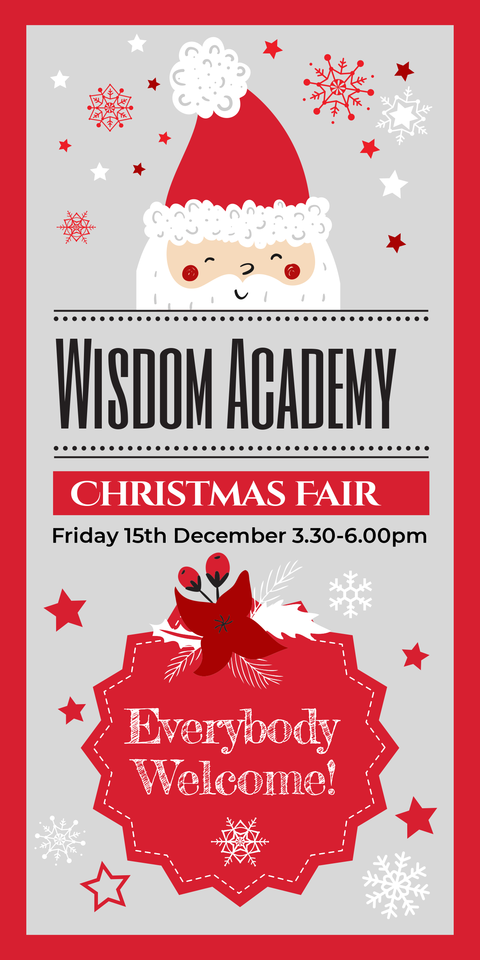 Crafty Christmas Fair Invitation Sign Template