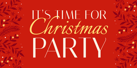 It's Time for Christmas Celebration Sign Template