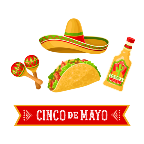 Food-Themed Cinco de Mayo Restaurant Sign Template