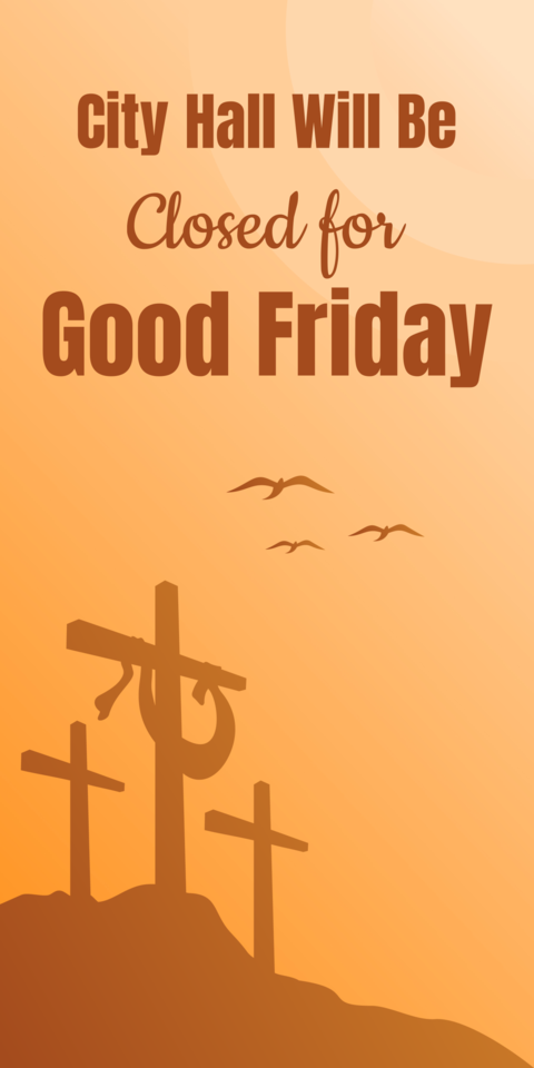 Closed for Good Friday Sign Template