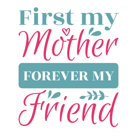 Blue and Pink Mother's Day Quote Sign Template