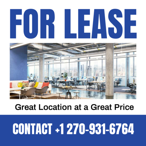 For Lease Notice With Photo and Text Template
