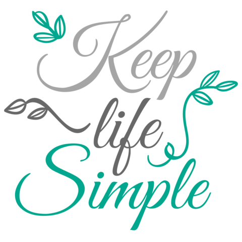 Ornamental Keep Life Simple Quote Sign Template