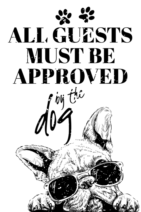 Funny French Bulldog Illustration With a Quote Template
