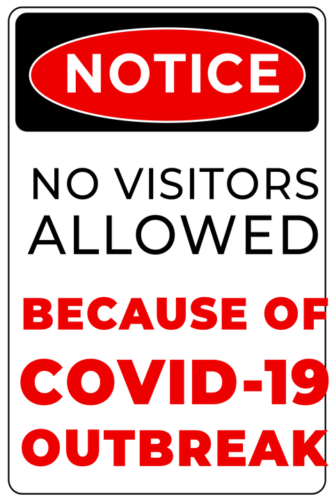 COVID-19 notice sign template