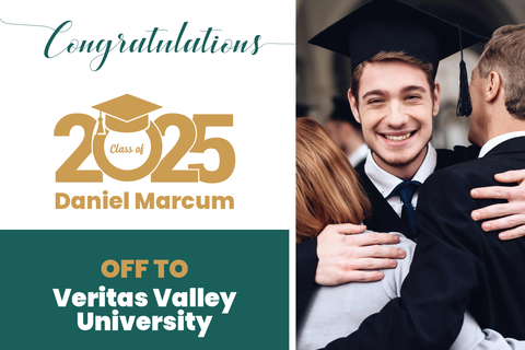 Green, White and Gold Graduation Sign Template