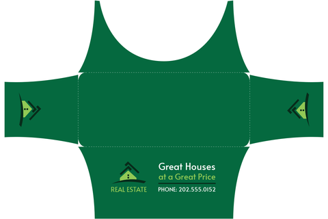 Dark Green Real Estate Agency Table Cover Template