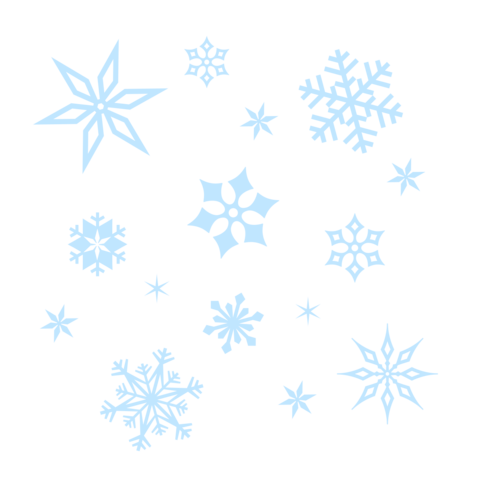 Unique Snowflake Patterns Collection Decorative Template