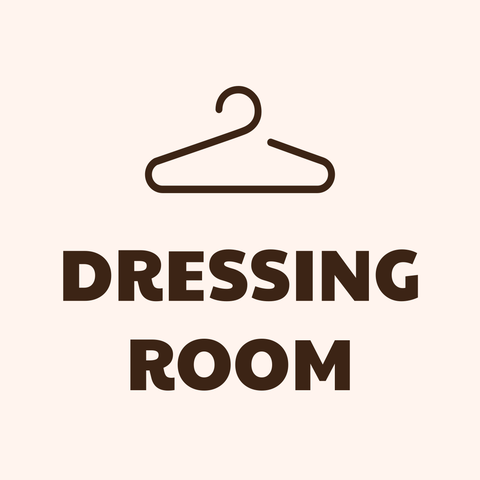 Plain Background Clothes Hanger Icon Dressing Room Template