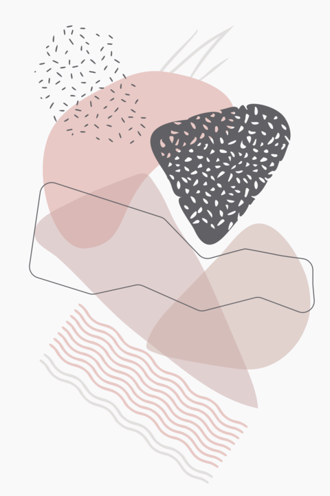 Abstract Shapes in Soft Colors Sign Template