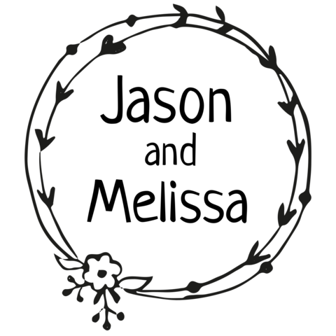 Newlyweds' Names and a Wedding Wreath Sign Template