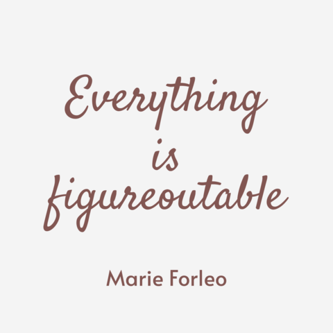 Everything Is Figureoutable Inspirational Sign Template
