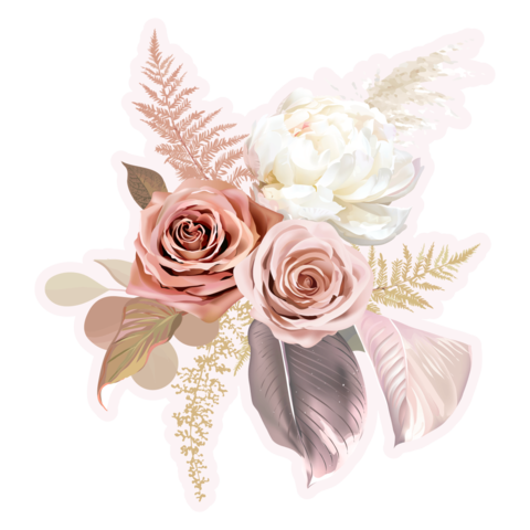 Vintage Floral Design Sign Template