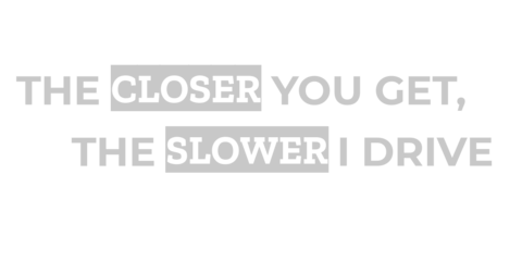 Funny Car Tailgating Warning Quote Sign Template