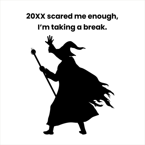 Black Witch Silhouette Halloween Sign Template