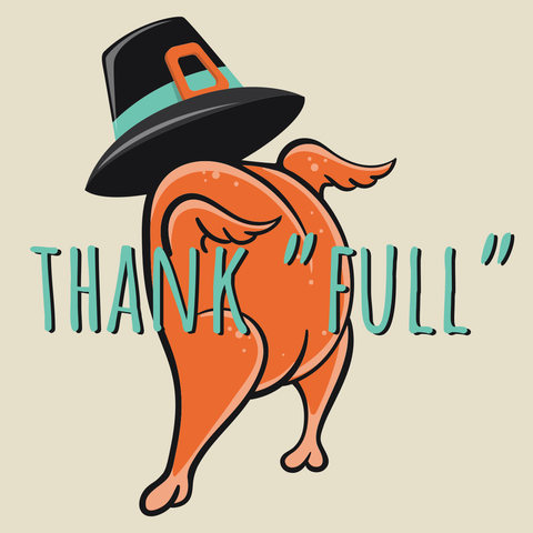 Dancing Turkey With a Pilgrim Hat Thanksgiving Sign Template