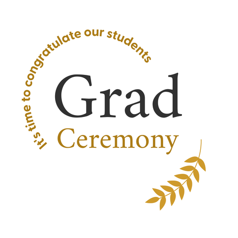 Golden Elegant Graduation Sign Template