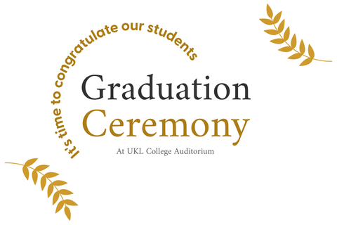 Golden Leaf Elegant Graduation Sign Template